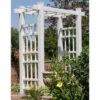 78" Windsor Vinyl Arbor - White - Dura-Trel