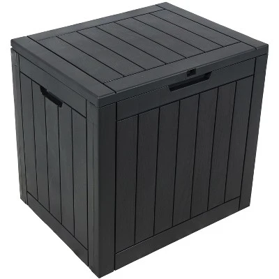 Sunnydaze Decor Sunnydaze Lockable Outdoor Small Deck Box With Storage And Side Handles - 32-Gal. 15 Sunnydaze Decor Sunnydaze Lockable Outdoor Small Deck Box With Storage And Side Handles - 32-Gal. - Image 15