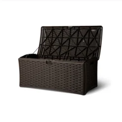 Suncast 72 Gallon Resin Wicker Outdoor Patio Storage Deck Box, Brown (2 Pack) 7 Suncast 72 Gallon Resin Wicker Outdoor Patio Storage Deck Box, Brown (2 Pack) -Sunnydaze Decor Store GUEST 6c31d178 2e4d 4fa2 a5d9 b715070ba327