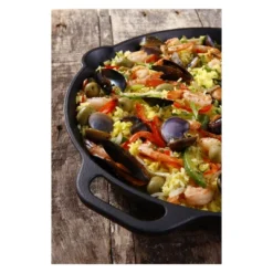 Victoria Cast Iron Paella Skillet 13" Black -Sunnydaze Decor Store GUEST 6cab4206 b39b 4aba 8e6d 99a287771b23