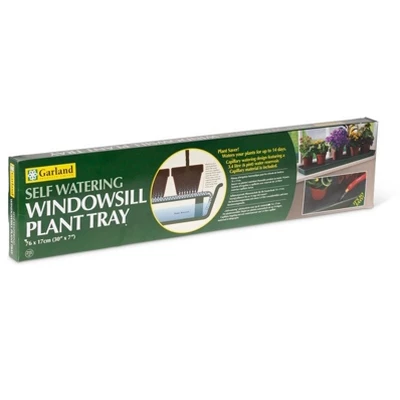 Gardener's Supply Company Self-Watering Windowsill Tray | Self-Wicking Humidity Tray Keeps Indoor Houseplants Hydrated | Fits Most Windowsills - Green 3 Gardener's Supply Company Self-Watering Windowsill Tray | Self-Wicking Humidity Tray Keeps Indoor Houseplants Hydrated | Fits Most Windowsills - Green - Image 3