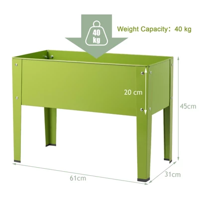Tangkula Outdoor Elevated Garden Plant Stand Raised Garden Bed With Legs For Indoor And Outdoor Use 25" X13" X 18.0" 8 Tangkula Outdoor Elevated Garden Plant Stand Raised Garden Bed With Legs For Indoor And Outdoor Use 25" X13" X 18.0" - Image 8