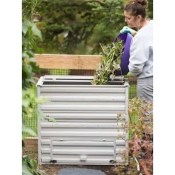 Gardener's Supply Company Demeter Metal Compost Bin | Weatherproof Powder-Coated Galvanized Steel Large Outdoor Composter | 36"W X 20"D X 32"H - Steel 6 Gardener's Supply Company Demeter Metal Compost Bin | Weatherproof Powder-Coated Galvanized Steel Large Outdoor Composter | 36"W X 20"D X 32"H - Steel -Sunnydaze Decor Store GUEST 6ec0e901 2ee2 4d19 b97d 7721bf9ce9d0