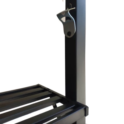 SUGIFT 8' X 5' Outdoor Grill Gazebo Shelter Tent With 2 Tier In Burgundy 4 SUGIFT 8' X 5' Outdoor Grill Gazebo Shelter Tent With 2 Tier In Burgundy - Image 4