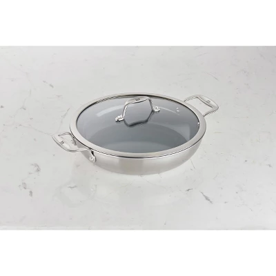 ZWILLING Spirit 3-ply 4-qt Stainless Steel Ceramic Nonstick Braiser 1 ZWILLING Spirit 3-ply 4-qt Stainless Steel Ceramic Nonstick Braiser