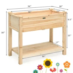 Tangkula Raised Garden Bed Elevated Wood Planter Box Stand For Vegetable Flower -Sunnydaze Decor Store GUEST 70689d3b fa76 42ca 923b 86846a9e3d94