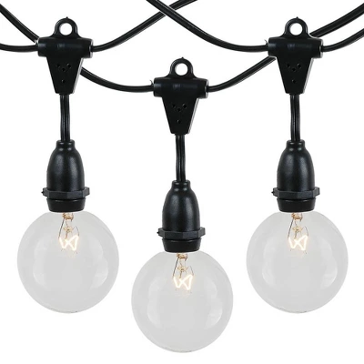 Novelty Lights Globe Outdoor String Lights With 25 Suspended Sockets Suspended Black Wire 25 Feet 1 Novelty Lights Globe Outdoor String Lights With 25 Suspended Sockets Suspended Black Wire 25 Feet