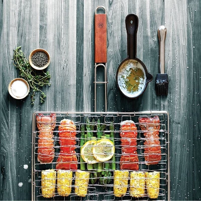 25" Rosewood Flex Grill Basket - Outset 2 25" Rosewood Flex Grill Basket - Outset - Image 2