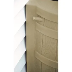 Good Ideas Rain Wizard 50 Gallon Plastic Outdoor Home Rain Barrel Water Storage Collector With Brass Spigot And Flat Back Design, Khaki -Sunnydaze Decor Store GUEST 7288db64 545d 42c1 9279 5686e5c005f8