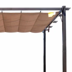 Outsunny Outdoor Pergola Aluminum Gazebo W/ Retractable Canopy For Patio, Backyard, Party, Charcoal Grey -Sunnydaze Decor Store GUEST 72a8d078 22a6 4ae2 b8eb 172b8f18070a