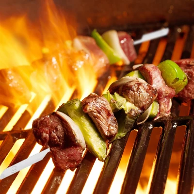 Outset Barbecue Stainless Steel Set Of 4 Paddle Skewers With Black Canvas Storage Bag 2 Outset Barbecue Stainless Steel Set Of 4 Paddle Skewers With Black Canvas Storage Bag - Image 2