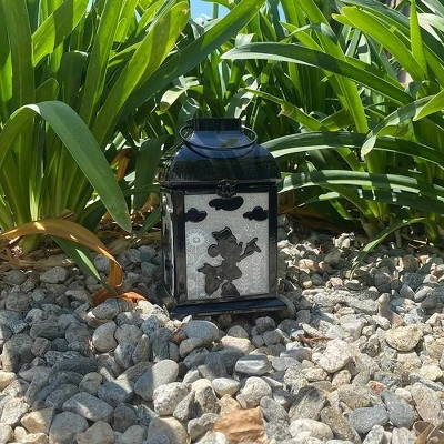 Disney 8.3" Minnie Mouse Solar Metal Outdoor Lantern Black 3 Disney 8.3" Minnie Mouse Solar Metal Outdoor Lantern Black - Image 3