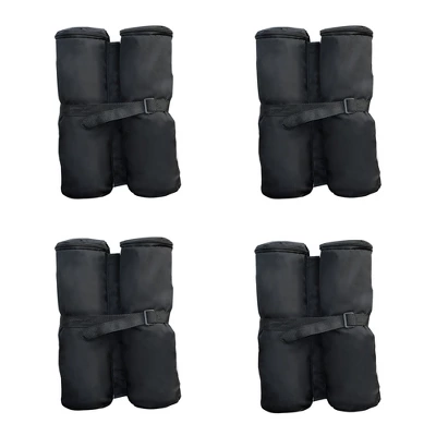 Outsunny 33lbs Canopy Weights Bags For Stability, Sandbag Anchor For Gazebo Pop Up Tent, Set Of 4 - Black 3 Outsunny 33lbs Canopy Weights Bags For Stability, Sandbag Anchor For Gazebo Pop Up Tent, Set Of 4 - Black - Image 3