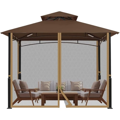 Aoodor Gazebo Netting Screen Replacement Universal 4-Panel Sidewalls 10' X 10' (Only Netting) 7 Aoodor Gazebo Netting Screen Replacement Universal 4-Panel Sidewalls 10' X 10' (Only Netting) - Image 7