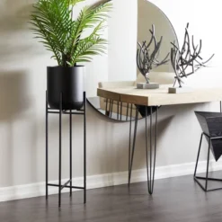 Olivia & May Modern With Stand Iron Planter Pots Black 31 Olivia & May Modern With Stand Iron Planter Pots Black -Sunnydaze Decor Store GUEST 76d9bb27 6dc7 4aca 873a b3b7a31a0c93