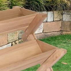 39" Wide Rectangular Planter 3 Tier Brown - Merry Products -Sunnydaze Decor Store GUEST 777a1633 2438 4171 b7bd 2819ac73de79