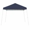Z-Shade 10 X 10 Foot Angled Leg Outdoor Canopy Tent With A Push Button Locking System And Z-Shade 4 Pack Of Heavy Duty Leg Weight Bags, Navy