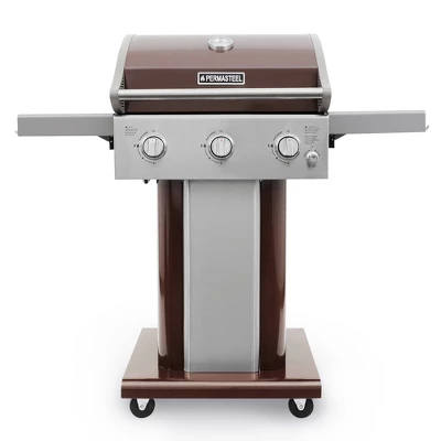 Permasteel 3-Burner Gas Grill With Foldable Side Tables 8 Permasteel 3-Burner Gas Grill With Foldable Side Tables - Image 8