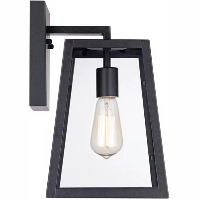 John Timberland Arrington Modern Outdoor Wall Light Fixture Mystic Black 13" Clear Glass For Post Exterior Barn Deck House Porch Yard Posts Patio Home 4 John Timberland Arrington Modern Outdoor Wall Light Fixture Mystic Black 13" Clear Glass For Post Exterior Barn Deck House Porch Yard Posts Patio Home - Image 4