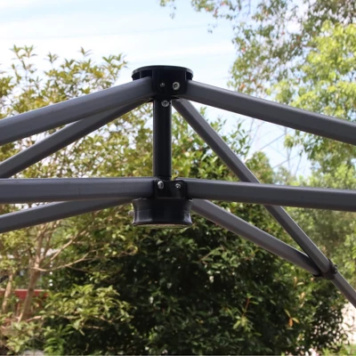 Outsunny 8' X 8' Pop Up Canopy, Foldable Gazebo Tent With Carry Bag With Wheels And 4 Leg Weight Bags For Outdoor Garden Patio Party 5 Outsunny 8' X 8' Pop Up Canopy, Foldable Gazebo Tent With Carry Bag With Wheels And 4 Leg Weight Bags For Outdoor Garden Patio Party - Image 5