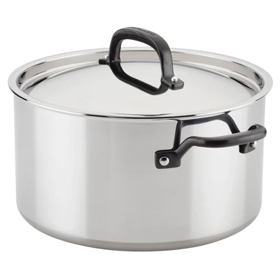 KitchenAid 5-Ply Clad Stainless Steel 8qt Stockpot With Lid 9 KitchenAid 5-Ply Clad Stainless Steel 8qt Stockpot With Lid - Image 9