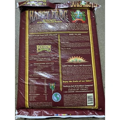 FoxFarm FX14054 Happy Frog Nutrient Rich And PH Adjusted Rapid Growth Garden Potting Soil Mix Is Ready To Use, 12 Quart (4 Pack) 2 FoxFarm FX14054 Happy Frog Nutrient Rich And PH Adjusted Rapid Growth Garden Potting Soil Mix Is Ready To Use, 12 Quart (4 Pack) - Image 2