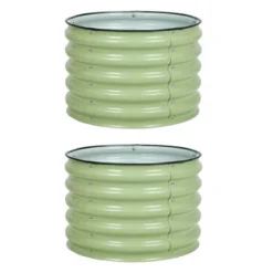 Aoodor Metal Raised Garden Bed Galvanized Outdoor Garden Planter Box Set Of 2 15 Aoodor Metal Raised Garden Bed Galvanized Outdoor Garden Planter Box Set Of 2 -Sunnydaze Decor Store GUEST 7b069257 a58d 4495 8329 ba8a6bce4a38