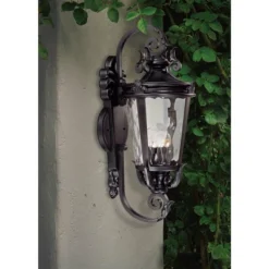 John Timberland Casa Marseille Vintage Rustic Outdoor Wall Light Fixture Textured Black Scroll 31" Clear Hammered Glass For Post Exterior Barn Deck 11 John Timberland Casa Marseille Vintage Rustic Outdoor Wall Light Fixture Textured Black Scroll 31" Clear Hammered Glass For Post Exterior Barn Deck -Sunnydaze Decor Store GUEST 7e90af4a 242f 41ee ab23 f5b291efe742