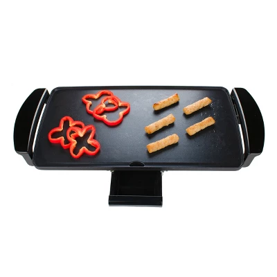 Brentwood TS-819 9x18 Inch Nonstick Electric Griddle In Black With Drip Pan 1 Brentwood TS-819 9x18 Inch Nonstick Electric Griddle In Black With Drip Pan