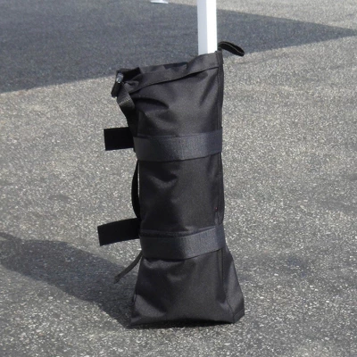 Z-Shade 14 X 10 Foot Instant Shade Outdoor Canopy Tent With Adjustable Legs And 4 Pack Of Z-Shade Wrap-Around Leg Weight Bags, Gray And White 2 Z-Shade 14 X 10 Foot Instant Shade Outdoor Canopy Tent With Adjustable Legs And 4 Pack Of Z-Shade Wrap-Around Leg Weight Bags, Gray And White - Image 2