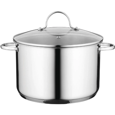BergHOFF Comfort 18/10 Stockpot Stainless Steel, Glass Lid, Induction Cooktop Ready 7 BergHOFF Comfort 18/10 Stockpot Stainless Steel, Glass Lid, Induction Cooktop Ready - Image 7