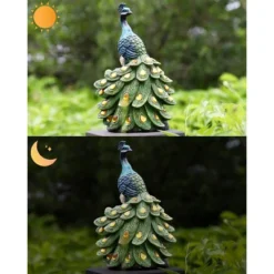 Techko Maid Peacock Calm Solar Outdoor Garden Statue Decor With Spotlight 21 Techko Maid Peacock Calm Solar Outdoor Garden Statue Decor With Spotlight -Sunnydaze Decor Store GUEST 819ed798 d2da 4ed8 b9e4 4cd4d7b2efb5