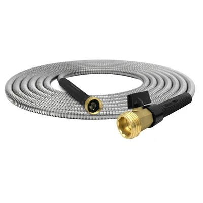 Bionic Steel Pro 75 Foot 304 Stainless Steel Metal Garden Hose With Brass Nozzle 1 Bionic Steel Pro 75 Foot 304 Stainless Steel Metal Garden Hose With Brass Nozzle