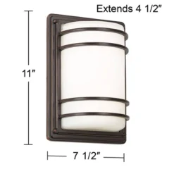 John Timberland Habitat Modern Outdoor Wall Light Fixture Rubbed Bronze 11" Opal Glass Shade For Post Exterior Barn Deck House Porch Yard Posts Patio 10 John Timberland Habitat Modern Outdoor Wall Light Fixture Rubbed Bronze 11" Opal Glass Shade For Post Exterior Barn Deck House Porch Yard Posts Patio -Sunnydaze Decor Store GUEST 828db1d9 4253 4dcb 8b76 d32512afc589