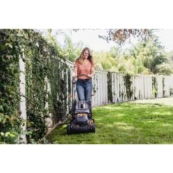 Worx WG743 17" - 40V (2x20) Walk Behind Lawn Mower Battery And Charger Included