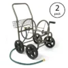 Liberty Garden Products 4 Wheel Residential Hose Reel Cart Up To 250' (2 Pack)
