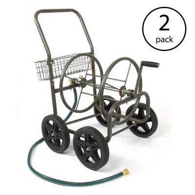 Liberty Garden Products 4 Wheel Residential Hose Reel Cart Up To 250' (2 Pack) 1 Liberty Garden Products 4 Wheel Residential Hose Reel Cart Up To 250' (2 Pack)