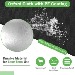 Costway 48''x24''x60'' Mylar Hydroponic Grow Tent W/Observation Window & Floor Tray GrayBlack 13 Costway 48''x24''x60'' Mylar Hydroponic Grow Tent W/Observation Window & Floor Tray GrayBlack -Sunnydaze Decor Store GUEST 8689cfee 3a9b 476d b963 01880b6769c2