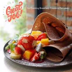 NutriChef Electric Griddle Crepe Maker - Nonstick Pan Cooktop With Automatic Temperature Control & Plug-in Operation For Kitchen & Countertop. -Sunnydaze Decor Store GUEST 87189ecc 4fa3 4fa7 a489 5a11ce1e980d