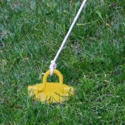 Sunnydaze Decor Sunnydaze Outdoor Tarp Tent Tie-Out Heavy-Duty Spiral Ground Anchor Stake With Folding Ring - Yellow 7 Sunnydaze Decor Sunnydaze Outdoor Tarp Tent Tie-Out Heavy-Duty Spiral Ground Anchor Stake With Folding Ring - Yellow -Sunnydaze Decor Store GUEST 873541b2 d0cb 47e9 9a34 43ad8340fd57