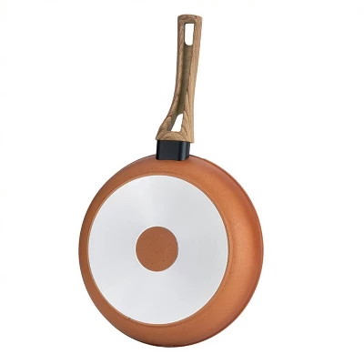 Hamilton Beach HBV103 12 Inch Forged Aluminum Terracotta Nonstick Coated Frying Pan Skillet With Induction Bottom And Bakelite Handle, Copper 4 Hamilton Beach HBV103 12 Inch Forged Aluminum Terracotta Nonstick Coated Frying Pan Skillet With Induction Bottom And Bakelite Handle, Copper - Image 4