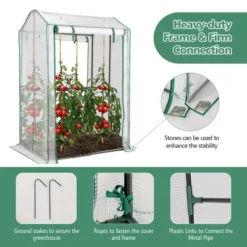 Costway 39'' X 32'' X 59'' Walk-in Garden Greenhouse Warm House For Plant Growing -Sunnydaze Decor Store GUEST 87d36aed fd42 4e0e b23c ead34d12e8e4