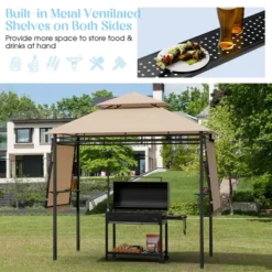 Tangkula 13.5'x 4'Patio BBQ Grill Gazebo Side Awnings Shelves 2-Tier Canopy Outdoor 15 Tangkula 13.5'x 4'Patio BBQ Grill Gazebo Side Awnings Shelves 2-Tier Canopy Outdoor -Sunnydaze Decor Store GUEST 8808aa23 345c 443b a02b 10266710422a