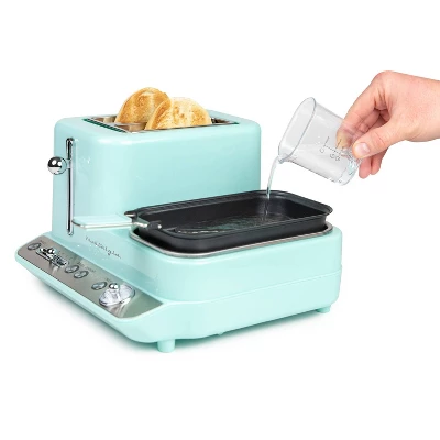 Nostalgia Electrics 3-in-1 Griddle Aqua 3 Nostalgia Electrics 3-in-1 Griddle Aqua - Image 3