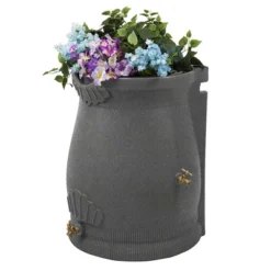Good Ideas RWURN50-SAN 50 Gallon Rain Water Saver Wizard Barrel Urn -Sunnydaze Decor Store GUEST 89664c48 af5a 418e 8b4b 40264d99e323