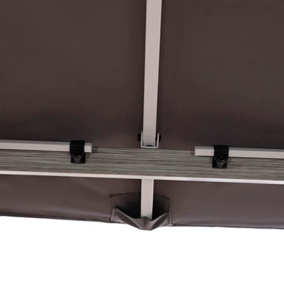 Outsunny Patio Gazebo 10' X 10' Outdoor Soft Top Canopy Tent With Zippered Mesh Sidewalls, Privacy Curtains, Netting 6 Outsunny Patio Gazebo 10' X 10' Outdoor Soft Top Canopy Tent With Zippered Mesh Sidewalls, Privacy Curtains, Netting - Image 6