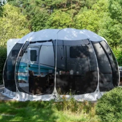 Leedor Outdoor Pop Up Portable Screen Tent With Mesh Netting Fiberglass Gazebo Gray 14 Leedor Outdoor Pop Up Portable Screen Tent With Mesh Netting Fiberglass Gazebo Gray -Sunnydaze Decor Store GUEST 8ae1c0c7 9015 4d11 a92f 0b44183d3722