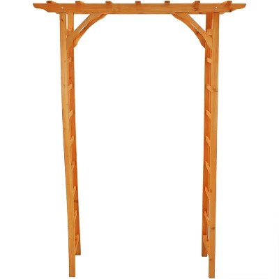 Sunnydaze Decor Sunnydaze Durable Wooden Arbor For Gardening, Walkways, And Wedding Decor With Weatherproof Finish - 78" 7 Sunnydaze Decor Sunnydaze Durable Wooden Arbor For Gardening, Walkways, And Wedding Decor With Weatherproof Finish - 78" - Image 7