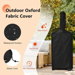 Costway Outdoor Pizza Oven Wood Fire Pizza Maker Grill W/ Pizza Stone & Waterproof Cover -Sunnydaze Decor Store GUEST 8bccbc62 b70a 439c 9d12 252d8ff3836f