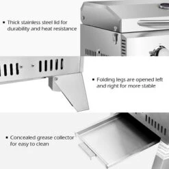 Costway 2 Burner Portable BBQ Table Top Propane Gas Grill Stainless Steel 17 Costway 2 Burner Portable BBQ Table Top Propane Gas Grill Stainless Steel -Sunnydaze Decor Store GUEST 8c2f9fd0 d9c9 4aec ba65 e6ebb1b557df